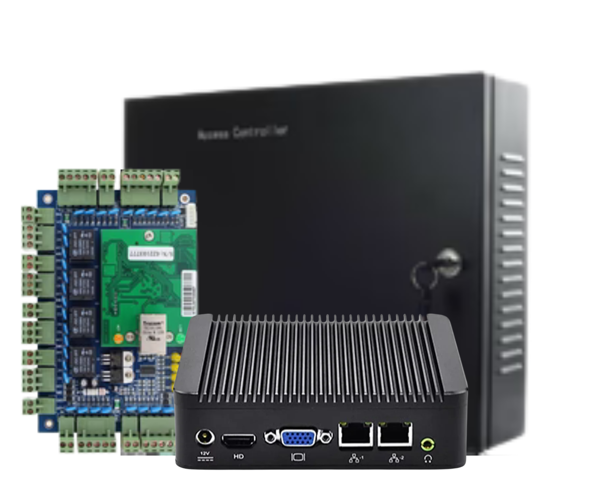 Malibu Access Control hardware trio