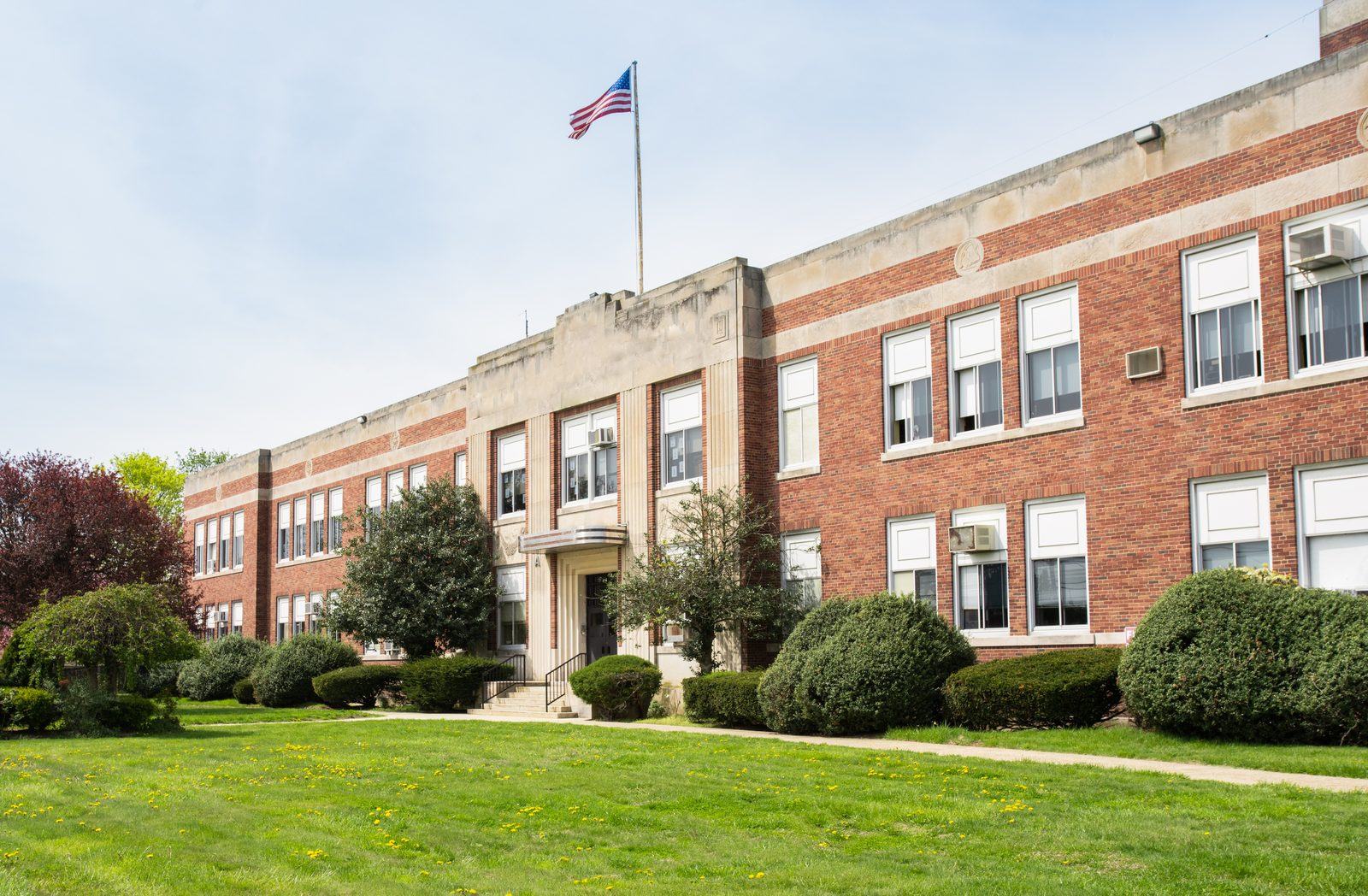 School building entrance