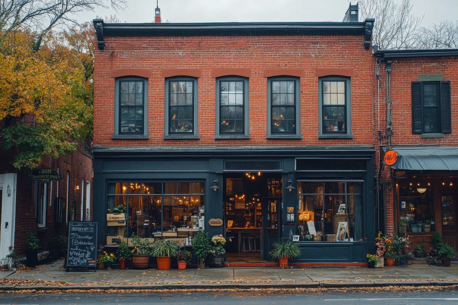 Commercial storefront entrance